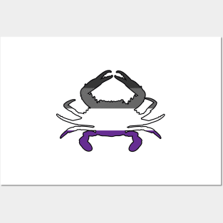Blue Crab: Asexual Pride Posters and Art